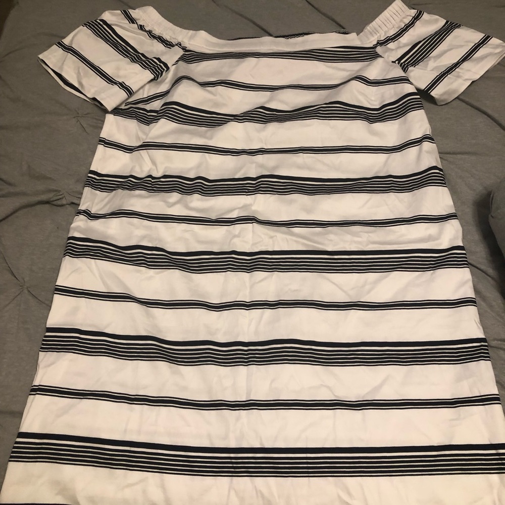 Maison Jules Striped Dress Size Large